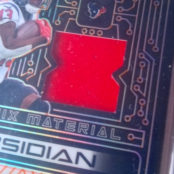 🏈🏆Brandon Cooks "Obsidian Auto - Player-Worn Red Patch 12/75 Insert" Card🏆🏈 - Picture 6 of 7